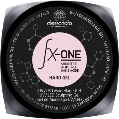 Fx-One Hard Gel Clear Rose -muotoilugeeli 15 g*