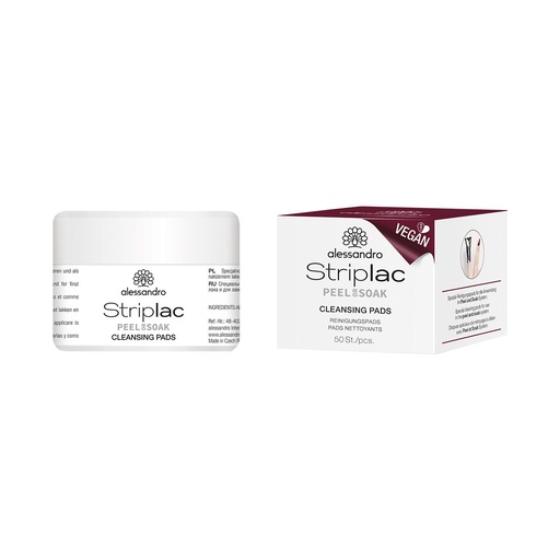 [48-402] Striplac Cleansing Pads 50 Kpl